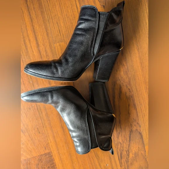MICHAEL Michael Kors Evaline Heeled Booties Black Size 8.5 - Picture 4 of 10
